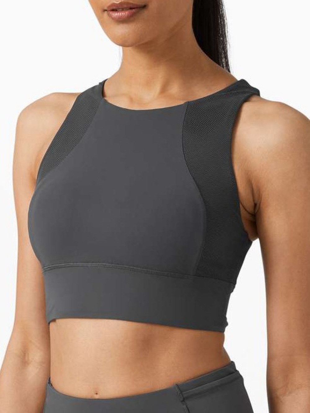 Lululemon Set Challenger Bra Graphite Grey Size 10 #108
